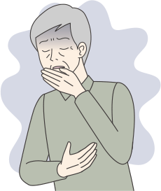 注射やお薬を飲んで副作用の症状を和らげます